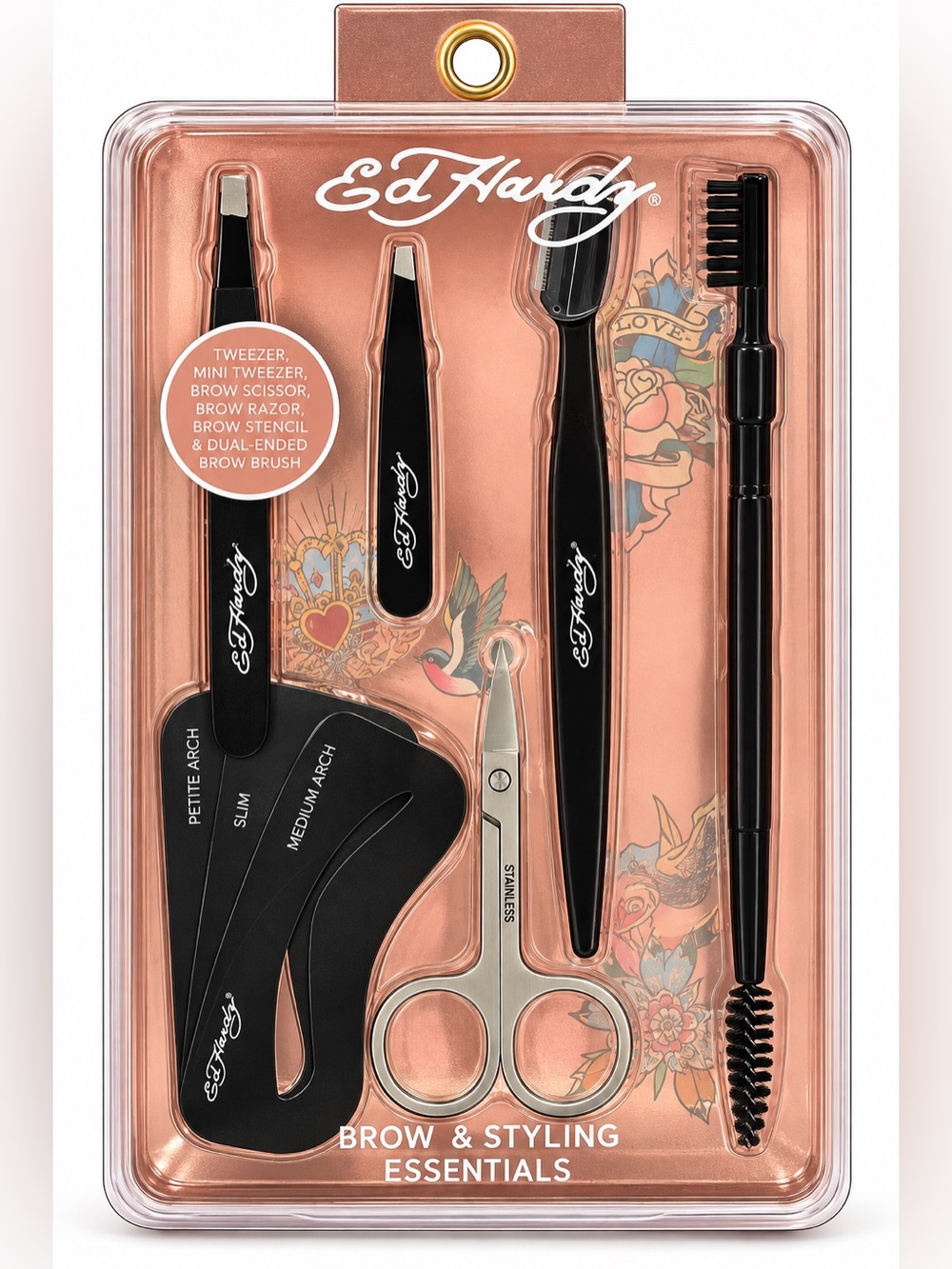 Ed Hardy Brow & Styling Essentials Grooming Kit